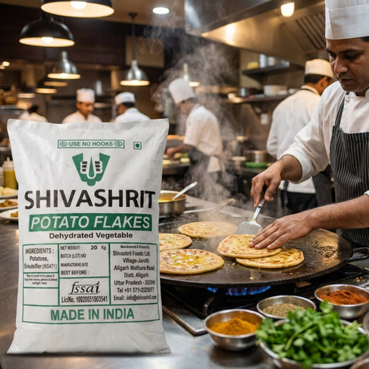 Instant Potato Flakes (Aloo Mash) – 20kg Bulk Pack For Restaurants, Cloud Kitchens & Bulk Use
